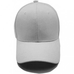 Baseball Caps Baseball Cap Casual Adjustable Plain Baseball Hat for Men Women Dad Tucker Ball Cap - 2 Pcs Grey&grey - C2192W3...