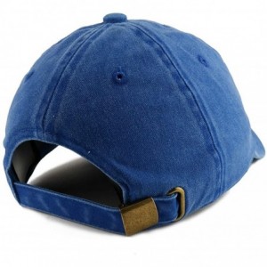 Baseball Caps Mom Embroidered Pigment Dyed Unstructured Cap - Royal - CY18D4E66M0 $33.97