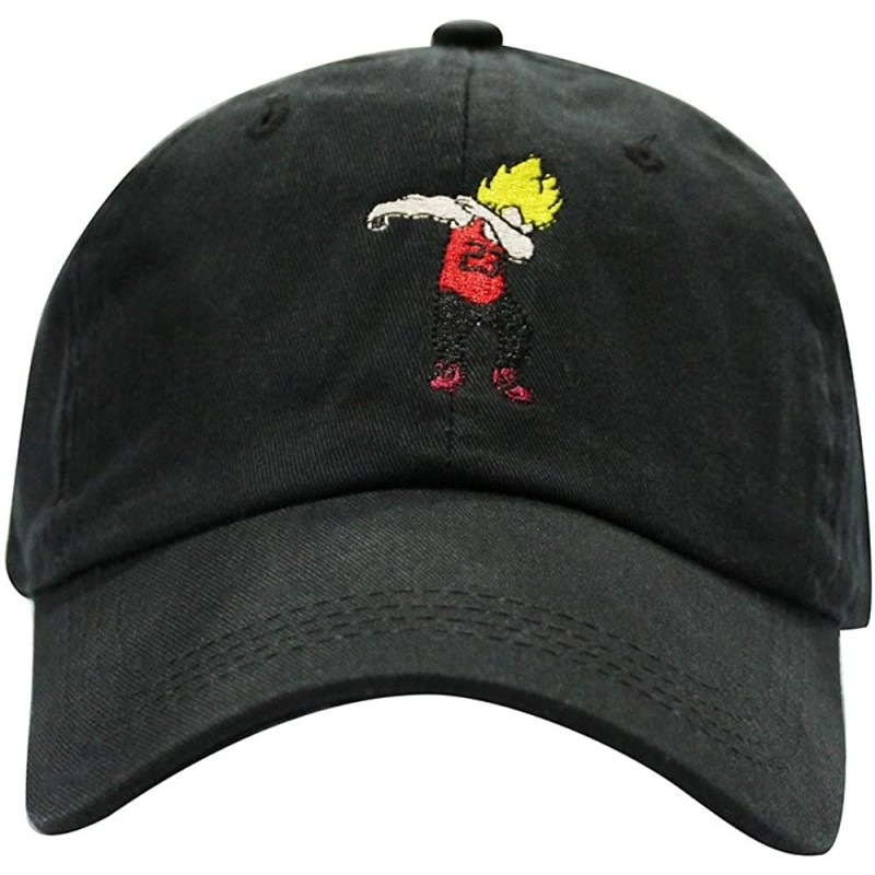 Baseball Caps Dabbin Dad Hat Cotton Baseball Cap Polo Style Low Profile - Black - CG185S9RQKN $29.84