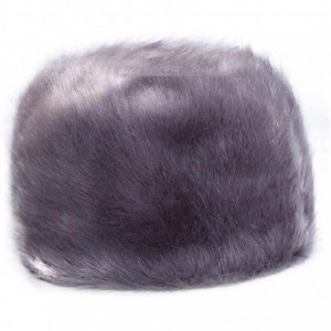 Skullies & Beanies Women Elegant Fur Hat Winter Warm Soft Faux Fur Cap Ski Hats Bonnet - Grey - CK18Y3GWZLS $19.22