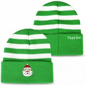 Skullies & Beanies TeeHee Fun and Fashionable Cuffed Fold Beanie Hat 3-Pack - Christmas - CO184IRIGXT $29.23