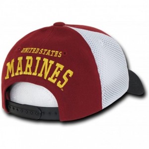 Baseball Caps United States US Marine Corp USMC Marines Flag Structured Mesh Adjustable Baseball Cap Hat Black - CG18G9E96Q2 ...