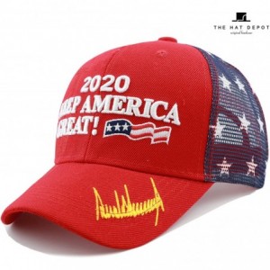 Baseball Caps Original Exclusive Donald Trump 2020" Keep America Great/Make America Great Again 3D Signature Cap - C3195Q2SDR...