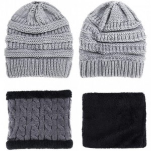 Skullies & Beanies 5 Pieces Winter Warm Set- Includes Winter Beanie Hat Circle Scarf Outdoor Warmer Gloves and Ear Warmer - G...
