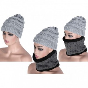 Skullies & Beanies 5 Pieces Winter Warm Set- Includes Winter Beanie Hat Circle Scarf Outdoor Warmer Gloves and Ear Warmer - G...
