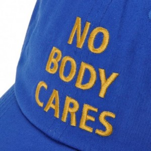 Baseball Caps Embroidered Cotton Baseball Cap Adjustable Snapback Dad Hat - Blue- Phrase - C8183IDMZIM $21.30