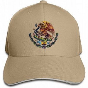 Skullies & Beanies Mexican Flag Unisex Fashion Adjustable Sandwich Baseball Cap/Hat Navy - Natural - C3186HT9LXG $25.89