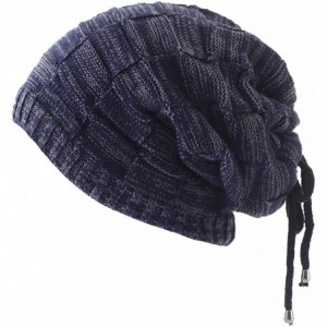 Skullies & Beanies Ponytail Messy Bun Beanie Hat Multipurpose Warm Winter Hat Scarf for Men and Women - Black - C118YI4S7N0 $...