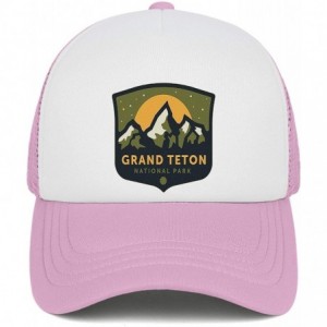 Baseball Caps Grand Teton National Park Mesh Baseball Snapback Cap Novelty Trucker Dad Hat - Grand Teton National-11 - CN18UT...