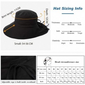 Sun Hats Womens Packable SPF 50 Ponytail Sun Hat Summer Mask Hiking Gardening Beach Fishing 57-59cm - 1005black - CX18CYI745G...