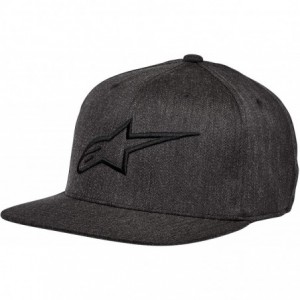 Baseball Caps Men's Logo Flexfit Hat Flat Bill Structured Crown - Ageless Flat Hat Charcoal Heather/Black - CF18H55SXT4 $54.96