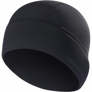 Skullies & Beanies Skull Cap Helmet Liner Winter Thermal Fleece Beanie Windproof Hat - Main Black Men - C818ISHD028 $22.25