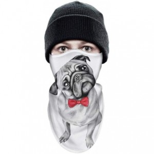 Balaclavas Ski Mask for Men Women Cute Animal Dog Pug Windproof Neck Warmer Outdoor Sports Balaclava Ski Face Mask - CM18LMKQ...