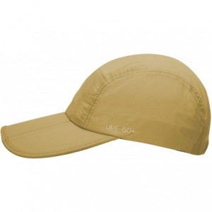Baseball Caps Unisex Foldable UPF 50+ Sun Protection Quick Dry Baseball Cap Portable Hats - Mustard Yellow - C118S5R428H $23.19
