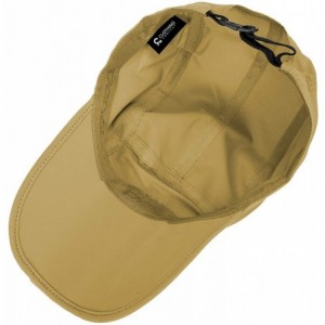 Baseball Caps Unisex Foldable UPF 50+ Sun Protection Quick Dry Baseball Cap Portable Hats - Mustard Yellow - C118S5R428H $23.19