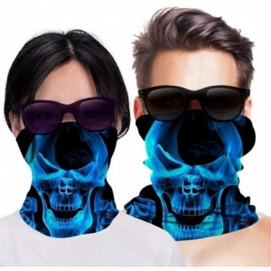 Balaclavas Unisex Multifunction Face Coverings Seamless Bandana Headband Scarf for Outdoor Sun Wind UV Protection - Skull-2 -...
