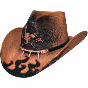 Sun Hats Hats 2533 Run A Muck Collection Dangerous Pecan Cowboy Hat - CJ116PAXWR3 $61.91
