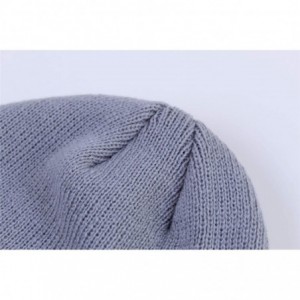 Skullies & Beanies Mens Warm Winter Hats Fleece Lined Earflap Hat Daily Beanie Watch Cap - Light Grey - C5192N6WUSI $20.24