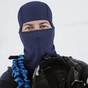 Balaclavas Balaclava UV Protection Windproof Breathable Face Mask - Cycling Hiking Mask for Men Women - 1pcs - Navy Blue - CR...