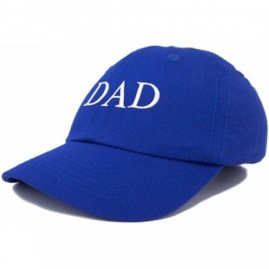 Baseball Caps Embroidered Mom and Dad Hat Washed Cotton Baseball Cap - Dad - Royal Blue - CB18OZ5C3IX $23.77