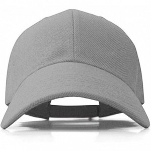 Baseball Caps Plain Adjustable Baseball Cap Classic Adjustable Hat Men Women Unisex Ballcap 6 Panels - Gray/Pack 2 - CI192WL2...