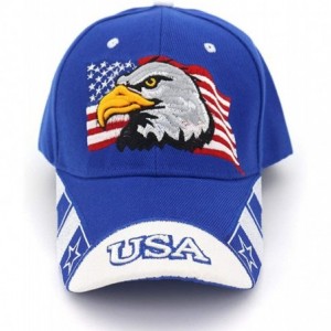Baseball Caps Classic Baseball Cap Dad Hat U.S Flag Tactical Trucker Cap Men Washed Baseball Cap - A-eagle Blue - CT18U5K5W9S...