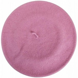 Berets Women's French Beret - Pink - CY114WRHYFX $41.31