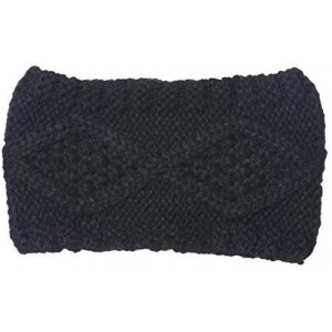 Cold Weather Headbands 3 Pack Womens Winter Knit Headband & Hairband Ear Warmer & Beanies - Black-white-gray - C718579CIIE $2...