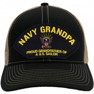 Baseball Caps US Navy Grandpa - Proud Grandfather of a US Sailor Hat/Ballcap Adjustable One Size Fits Most - CV18KZNAGHT $58.52