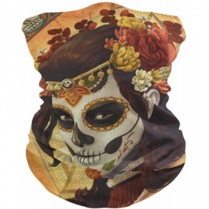 Balaclavas Stylish Gaiters Seamless Recreation - Vintage Mexican Floral Skull - C6197M2RNL6 $26.91