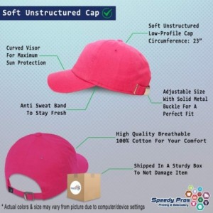 Baseball Caps Soft Baseball Cap Scuba Diving Instructor B Embroidery Dad Hats for Men & Women - Hot Pink - CN18ZG2O4NC $28.93