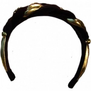 Headbands Hairband- Braided - Black/Gold - CK113D5AQ77 $18.65