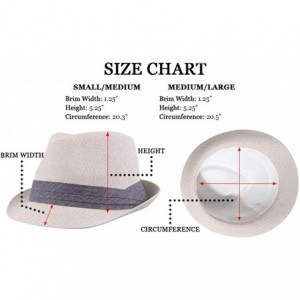 Fedoras Vintage Unisex Fedora Hat Classic Timeless Light Weight - White Anchor - CZ180R2MGMK $27.50