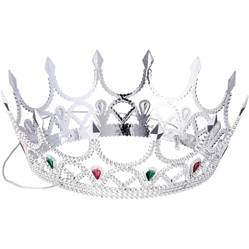 Headbands Royal Queen Crown - Silver - Silver - CP12FND5965 $16.77