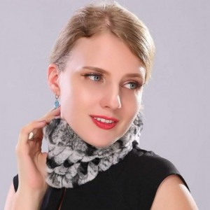 Skullies & Beanies Rabbit Fur Headband Elastic Winter Neck Warmer Fur Ring Cowl Scarf for Women Girls - 3 - C618LZ9ERI5 $30.30