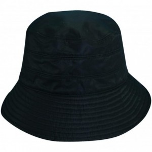 Bucket Hats Classico Women's Nylon Water Repellent 3 Inch Brim Lined Rain Hat - Charcoal - C8111X5IH4T $39.82