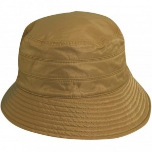 Bucket Hats Classico Women's Nylon Water Repellent 3 Inch Brim Lined Rain Hat - Charcoal - C8111X5IH4T $39.82