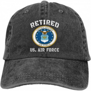 Baseball Caps Retired US AIR Force USAF Veterans Day Vintage Unisex Denim Hat Adjustable Baseball Cap for Adult - CD18AD4IM79...