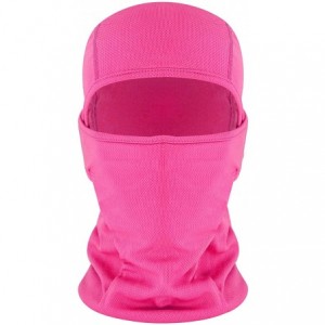 Balaclavas Balaclava Face Mask Adjustable Windproof UV Protection Hood - Rose - CH18624G6KQ $21.78