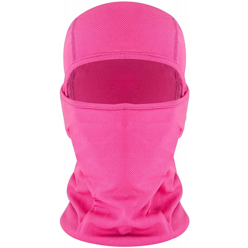 Balaclavas Balaclava Face Mask Adjustable Windproof UV Protection Hood - Rose - CH18624G6KQ $20.15