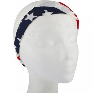 Headbands Red White and Blue Americana Chiffon Stretch Headband (3pc) - CE12I3IV12X $19.05