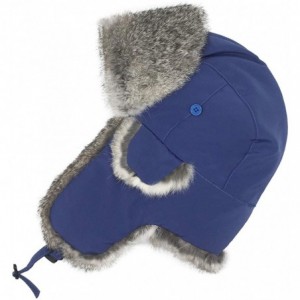 Bomber Hats Unisex Reflective Waterproof Winter Trapper Hat Mask/Neck Russian Ushanka Hat Snow Skiing - Am31-blue(rabbit Fur)...
