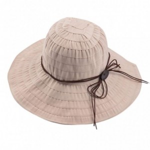 Sun Hats Foldable Shapeable Protection Adjustable - Khaki - CB18RRYL4NE $24.19