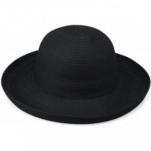 Sun Hats Women's Sydney Sun Hat - Lightweight- Packable- Modern Style- Designed in Australia - Black - CQ113MIMV15 $84.69