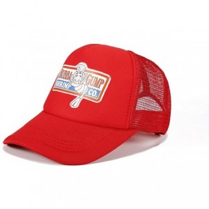 Baseball Caps Bubba Gump Baseball Cap hat Mesh Caps(Red) - CR18WQRYKMT $20.48