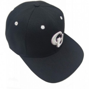 Baseball Caps 3D Embossed/Embroidery Letters Baseball Cap - Flat Visor Adjustable Snapback Hats Blank Caps - Cu-black - CO18W...