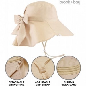 Sun Hats Outdoor Womens Sun Hat Protection - Beige - Cotton With Ponytail Hole - CJ18E7U7O5H $23.39