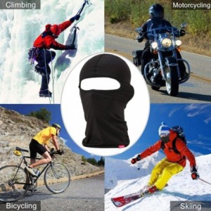 Balaclavas Balaclava Face Mask- 2 Pack Lightweight Motorcycle Black Warmer Ski Mask for Men Bandana - Red + Black - CR18T7GZW...