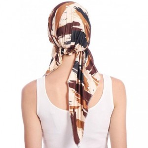 Skullies & Beanies Women Pre-Tied Head Scarves Floral Muslim Cap Turban Hat Bandana Headwrap - Style-6 - CG18SNKCD9E $24.18