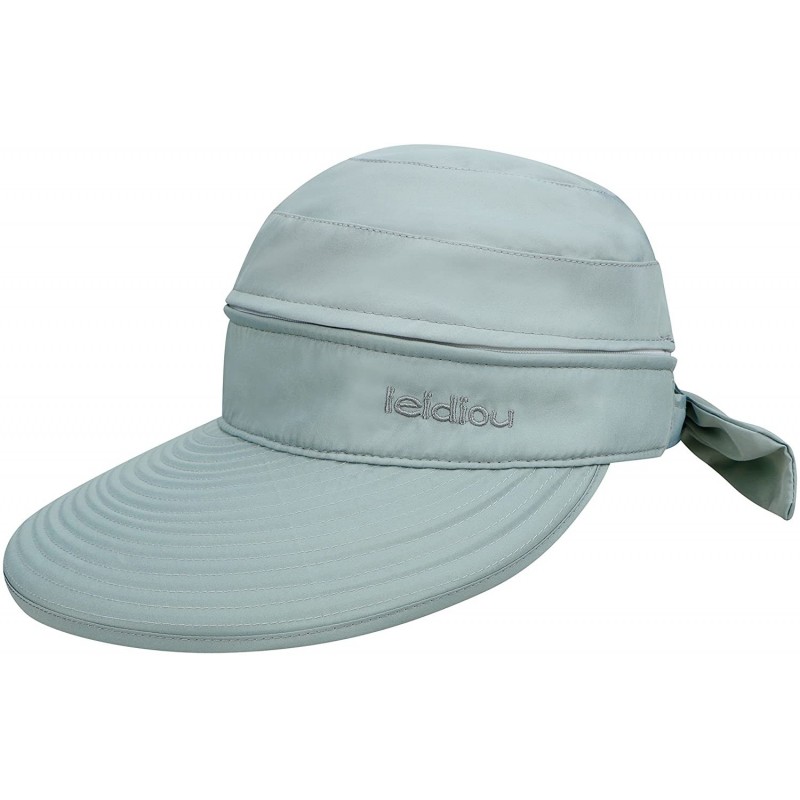 Visors Women's 2 in 1 Outdoor Sportswear Golf/Tennis Visor UV Protection Hat - 2284_grey - CH18D8THTNT $29.46